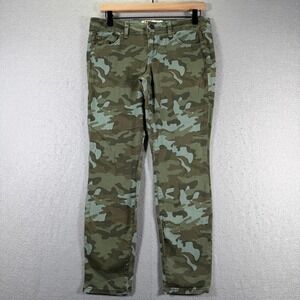 LEI Ashley‎ Lowrise Camo Print Jeans Junior Size 9 Regular Straight Relaxed